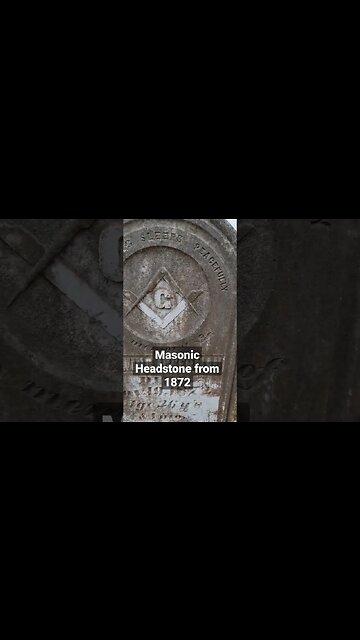 Masonic Headstone From 1872 #masonic #taphophile #Headstone #memorial #Monument #cemetery
