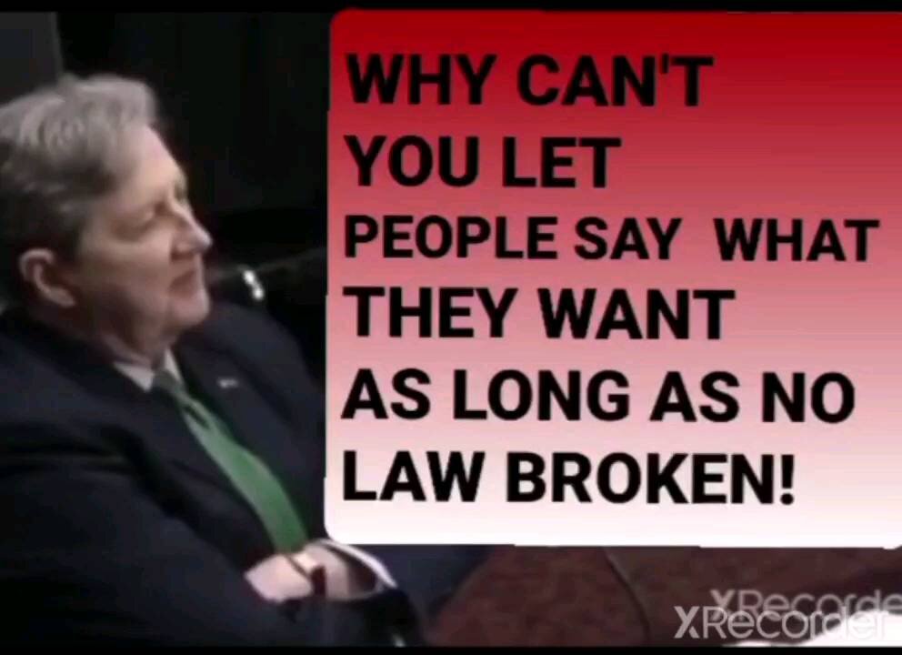 WHERE IS FREEDOM OF SPEECH!