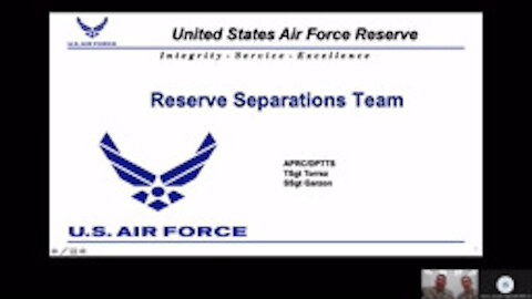 Air Reserve Component Field Orientation Separations Briefing