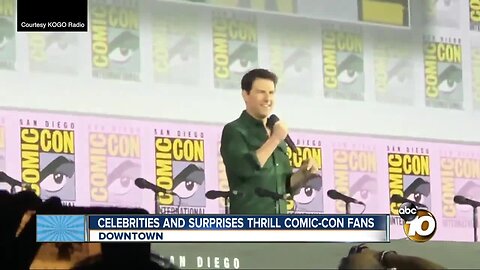 Celebrities and surprises thrill Comic-Con fans