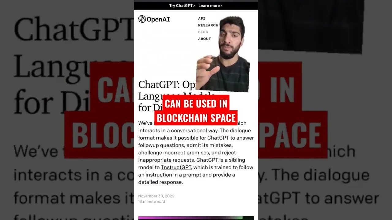 CHAT GPT AND BLOCKCHAIN CAN BE HUGE!!! AI AND CRYPTO??👀🚨🚨 #shorts #crypto #chatgpt