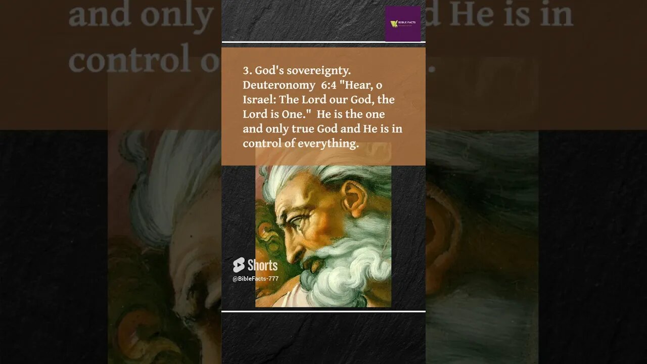 Biblical symbology the number One #shorts