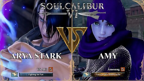 SoulCalibur VI — US AC3 (Arya Stark) VS Amesang (Amy) | Xbox Series X Ranked