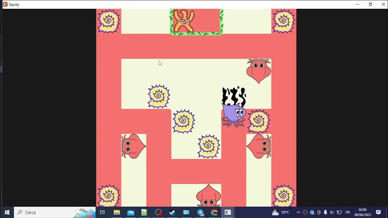 Squid Grid (Steam demo, gameplay)