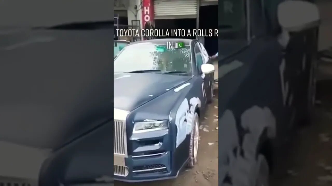 TOYOTA COROLLA INTO ROLLS ROYCE