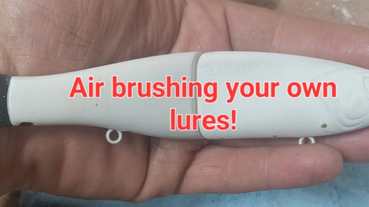 Air brushing your own lures. #muskiefishing #airbrush #howto