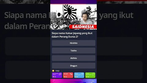 Kaisar Jepang yang ikut perang dalam PD 2 | Quizzland level 10 #part13