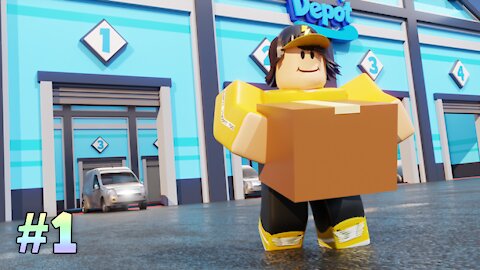 📦 Delivery Simulator Roblox Gameplay #1 - claiming warehouse and first deliveries