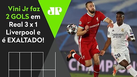 "Vinícius Jr fez 2 GOLS no Liverpool? Foi o MELHOR JOGO dele na Europa!" ANÁLISE do 3 a 1 do Real!