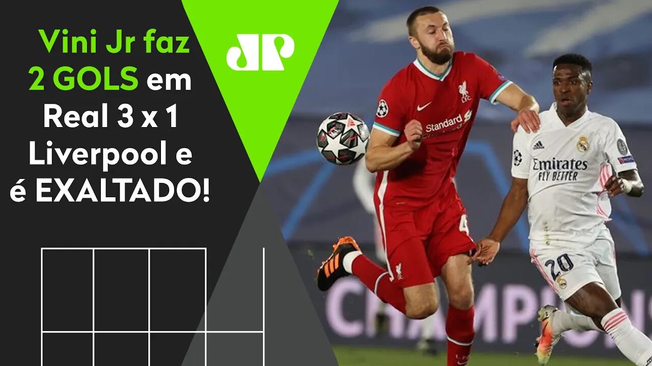 "Vinícius Jr fez 2 GOLS no Liverpool? Foi o MELHOR JOGO dele na Europa!" ANÁLISE do 3 a 1 do Real!