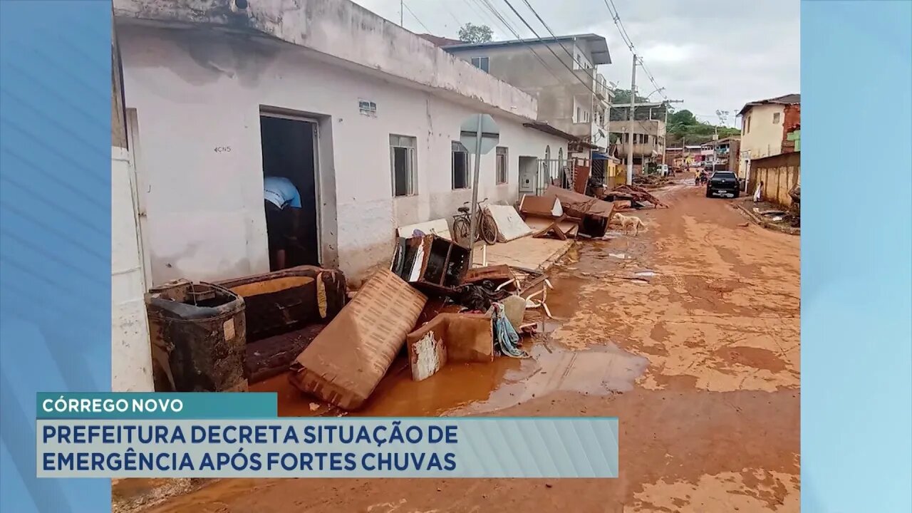 Córrego Novo: Prefeitura decreta Situação de Emergência após Fortes Chuvas.