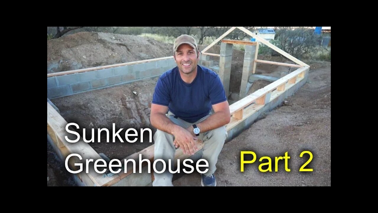 Sunken Greenhouse Part 2 - Block, Concrete and subframe