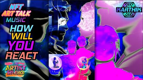 "How Will You React" by Karthik 🎶✨ 📱🎹🎧 Music Video Animation Artwork