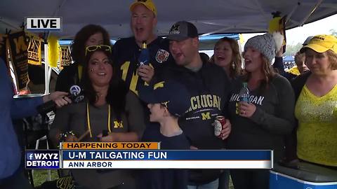 Weather doesn't stop UM fans from tailgating ahead of Maryland game