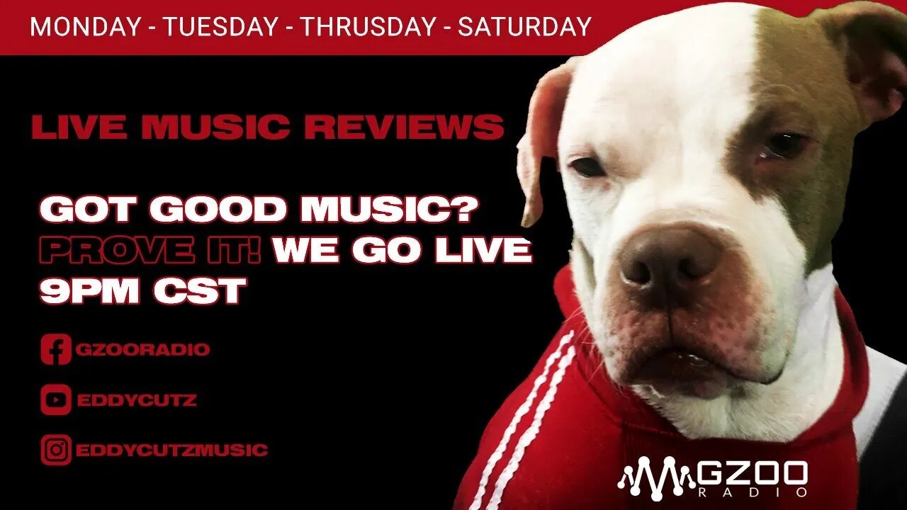 Live music reviews with @eddycutz & GZOO Radio. Submit your music!