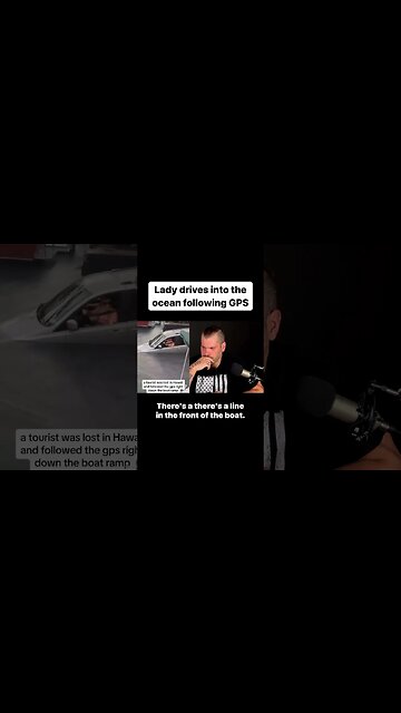 Lady drives into the Ocean 🌊 following her GPS!