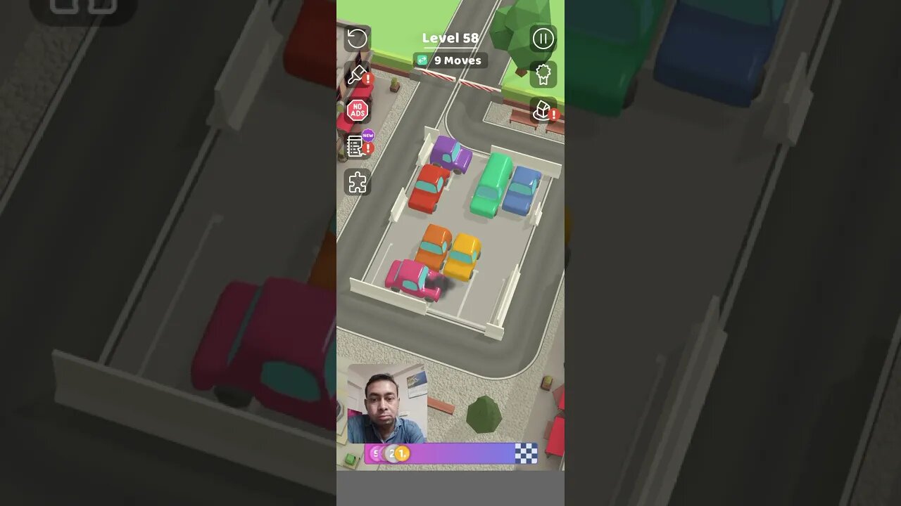 Parking Jam 3D Level 58 #shorts #gameday #gamers #parkingjam3d #game #gameplay