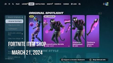 Fortnite Item Shop|March 21, 2024(*New* Disco Tek Manic Skin & Jam Tracks)