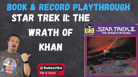 Playthrough of the Vintage Star Trek II: The Wrath of Khan Book and Record Set 1982 #462 Buena Vista