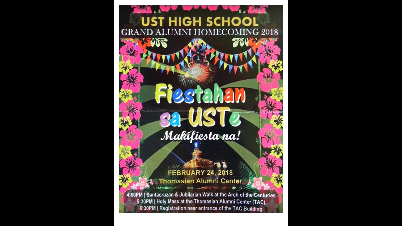 The Grand Alumni Homecoming 2018 of UST High School Class 69