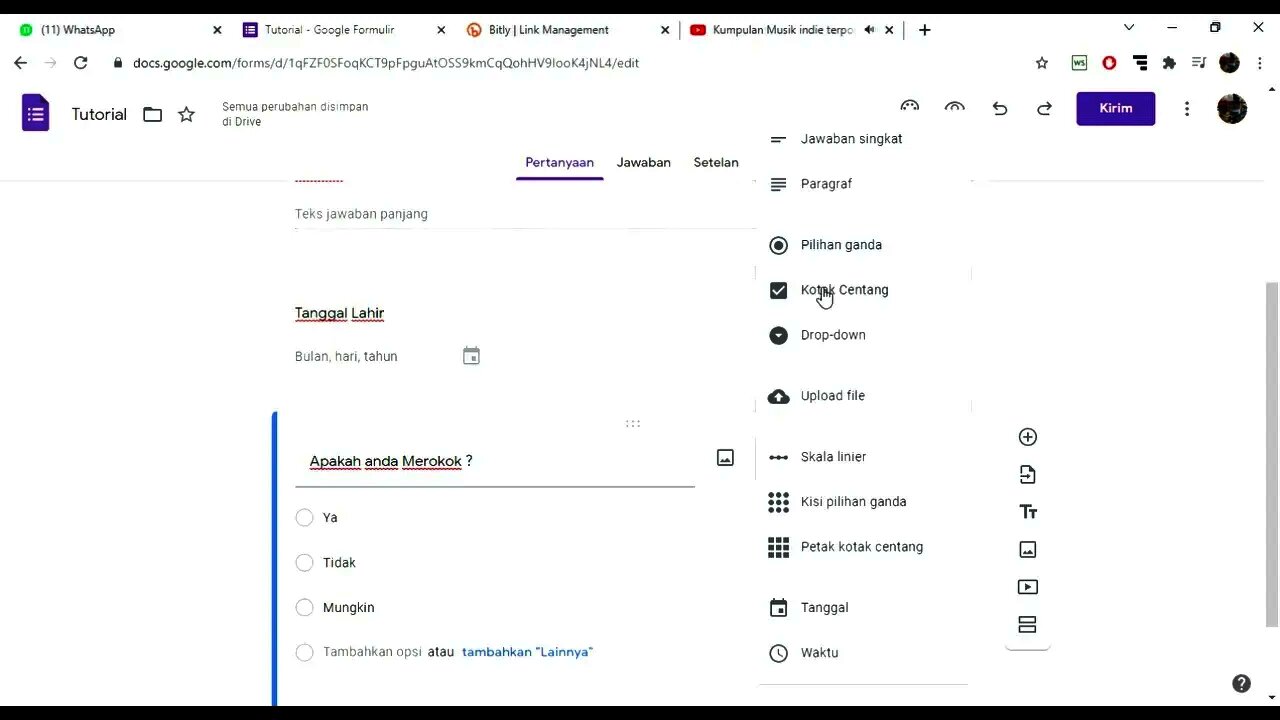 Cara Membuat Form Survei Online | Google Form