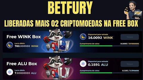 Betfury : Liberadas mais 02 Free Box, corra e aproveite essa promoção!