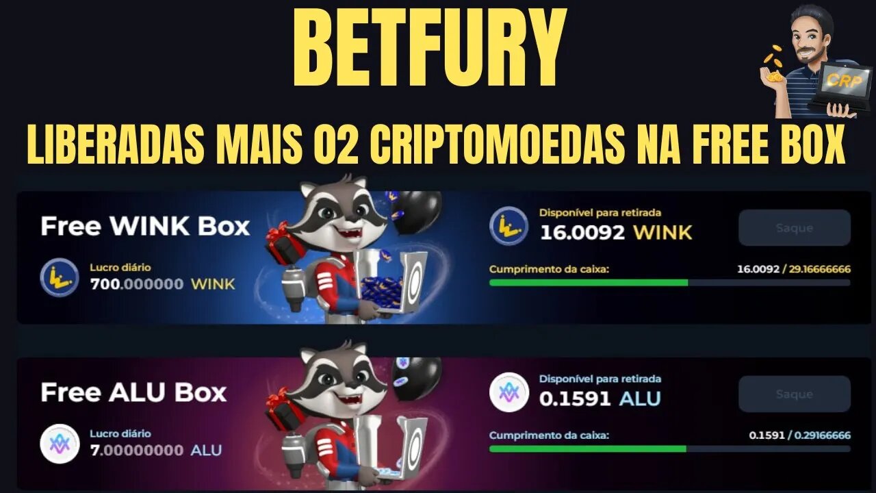 Betfury : Liberadas mais 02 Free Box, corra e aproveite essa promoção!