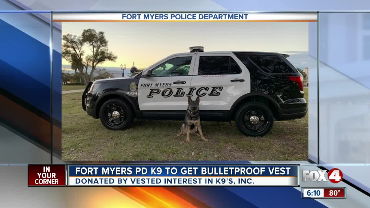 Non-profit provides body armor for Fort Myers K9