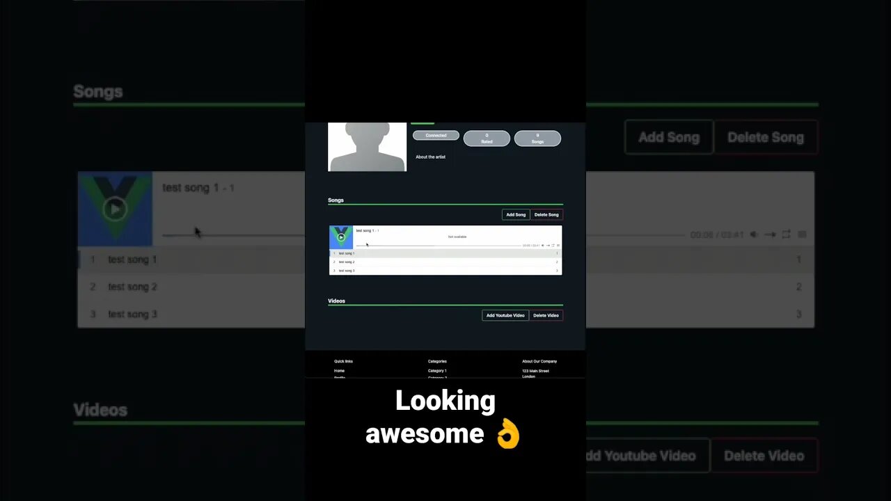 NEW MUSIC SOCIAL NETWORK LOOKING AMAZING in Vue & Laravel!