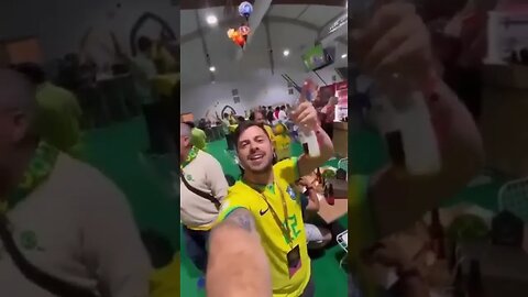 No Catar o futebol foi naquela animação total #shorts