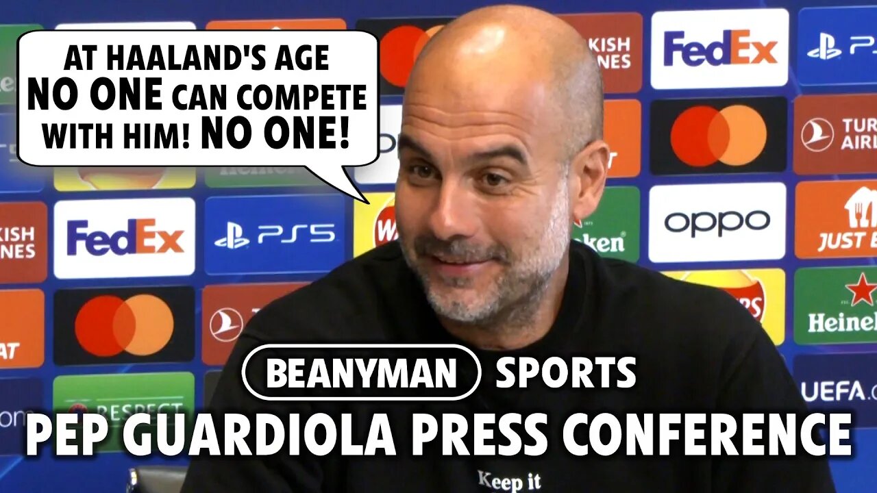 'At Haaland's age NO ONE can compete with him! NO ONE!' | Man City v FC Copenhagen | Pep Guardiola