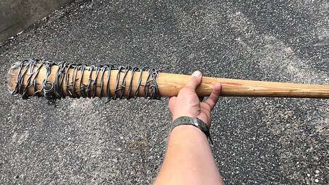 Making a barbed wire bat