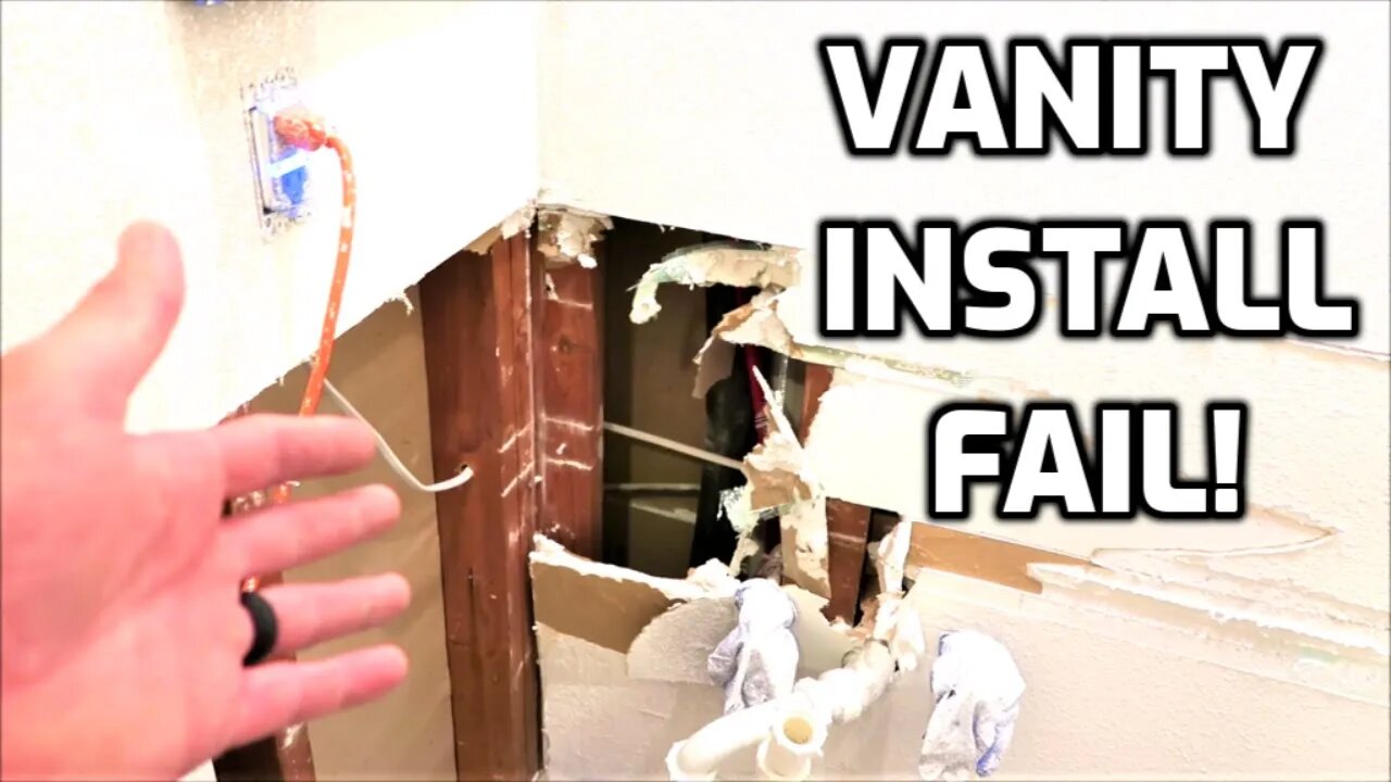 VANITY INSTALL FAIL Bath & Shower Tile Idea's Sneak Peak