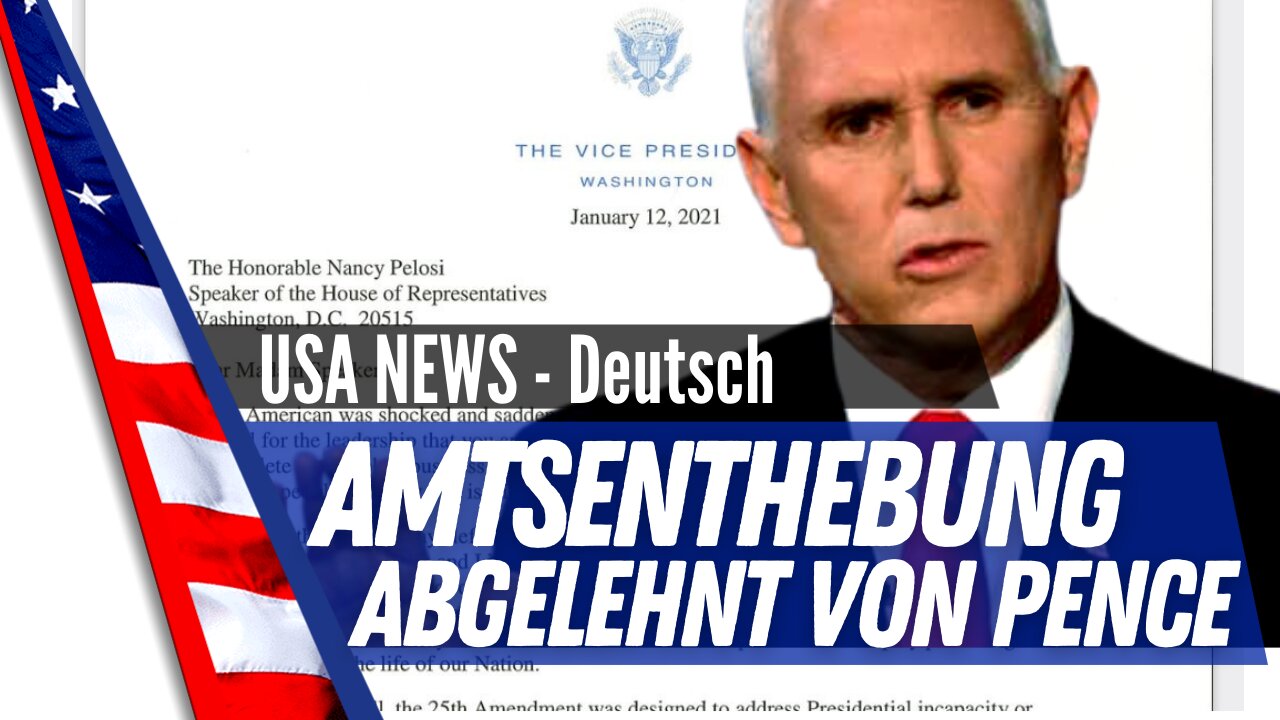 Pence lehnt Amtsenthebung von Trump ab