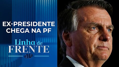 Agora: Jair Bolsonaro chega à Polícia Federal para depor sobre joias | LINHA DE FRENTE