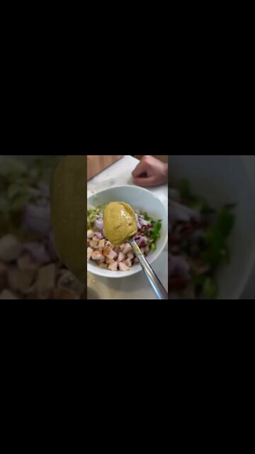 CHICKEN SALAD LETTUCE CUPS. #lowcarb #ketorecipes #ketodiet #lowcarbrecipes #healthyrecipes #Shorts