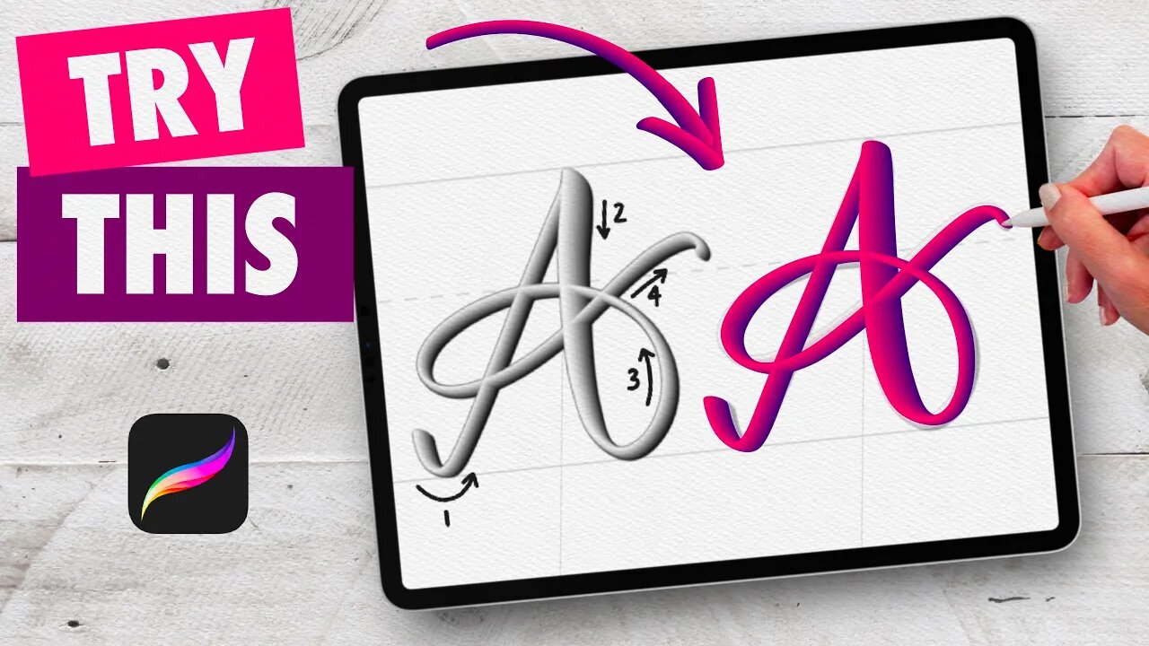 Feeling stuck with your iPad Lettering progress? Try this!