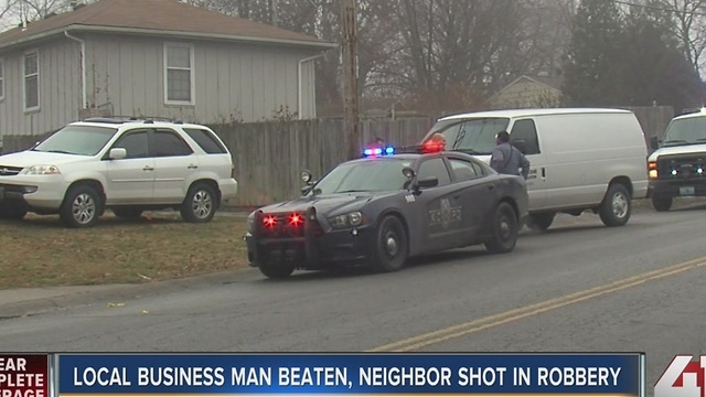 KC businessman beaten, neighbor shot during robbery on Christmas Eve