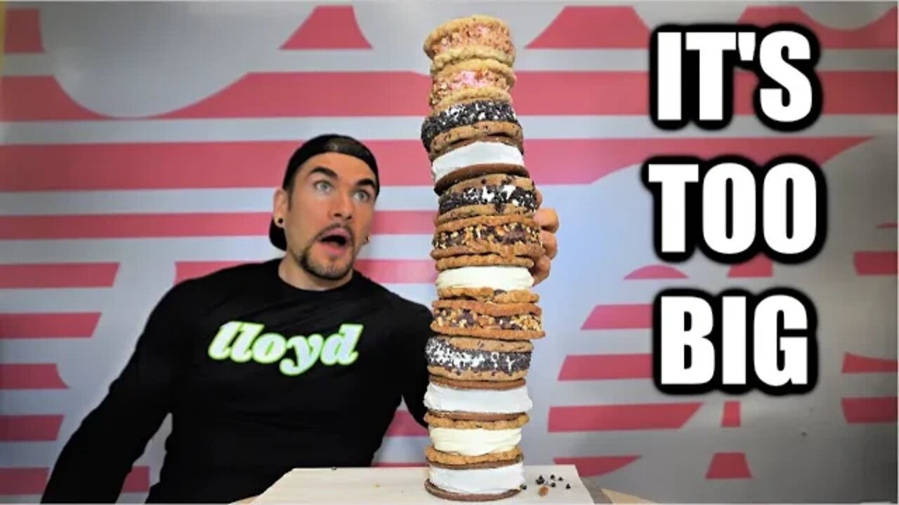 “THATS TOO BIG FOR YOU” The ‘FREEZE YOUR A$$ OFF’ Ice Cream Sandwich Challenge