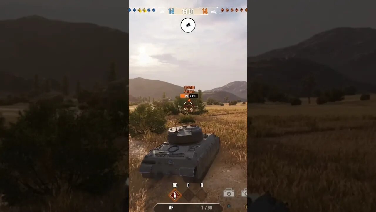 World of Tanks: Driving up on this one to get a good shot :)
