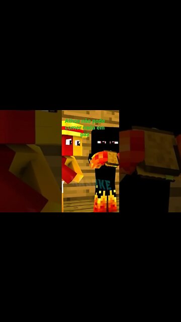 MINECRAFT: LASQUE LASQUE UM PEDAÇO #shorts