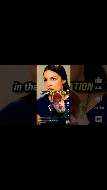 AOC exposed answering a question about Isreal #shorts
