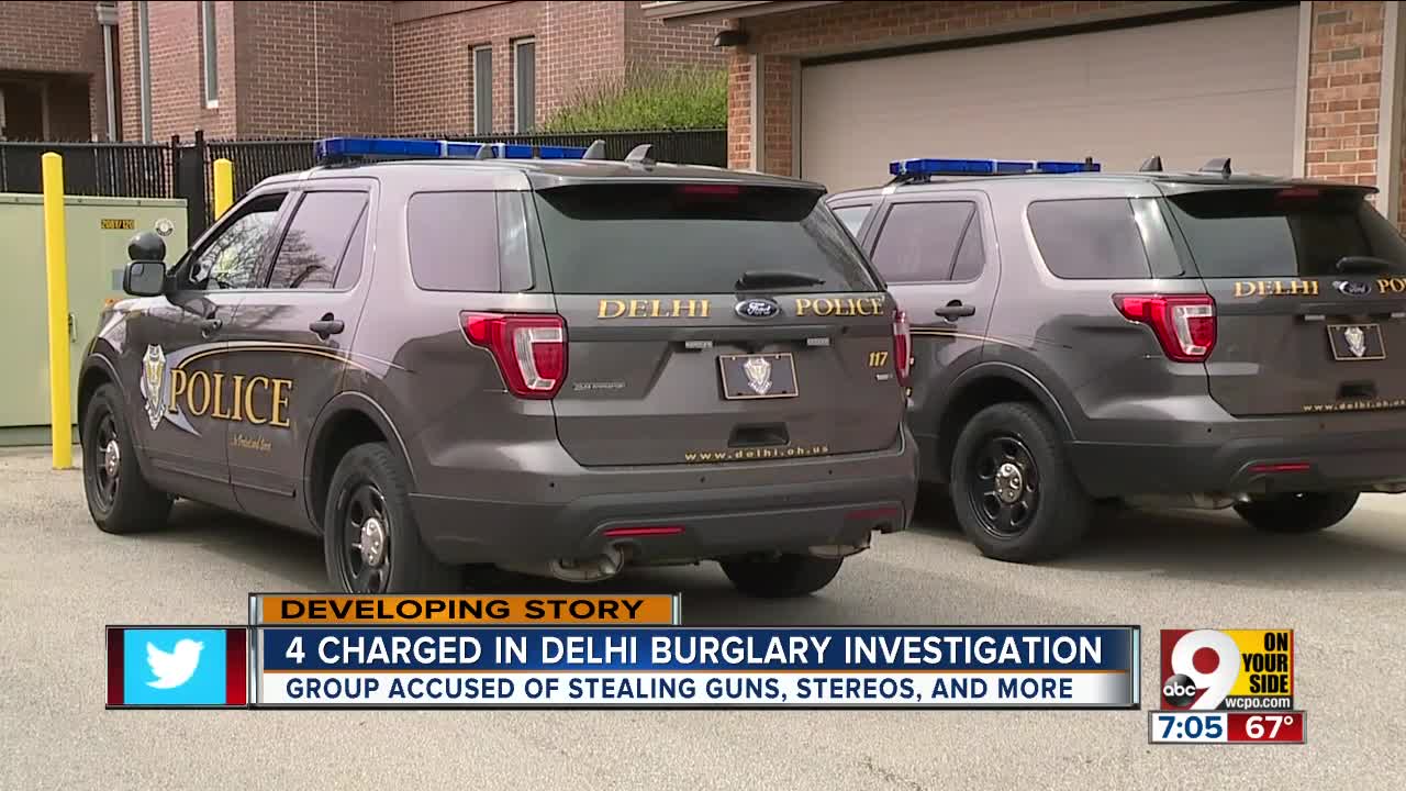 Police arrest 4 in Delhi Township burglary investigation