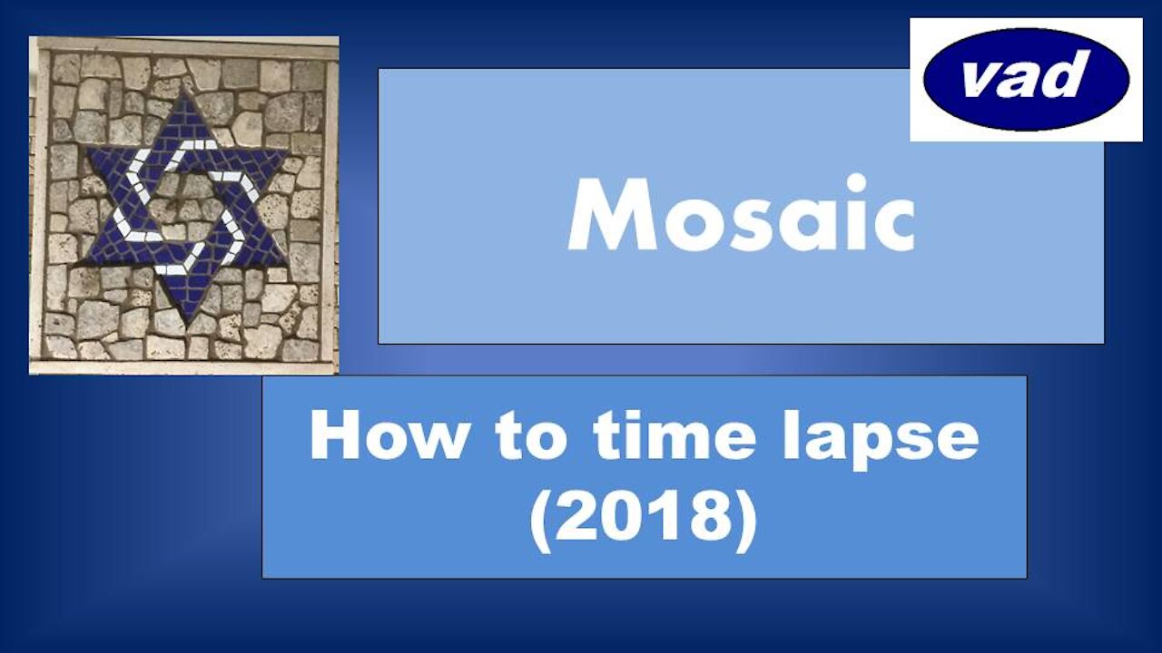 Jewish Star mosaic howto & style! How to mosaic techniques! Learn to make your home decor!