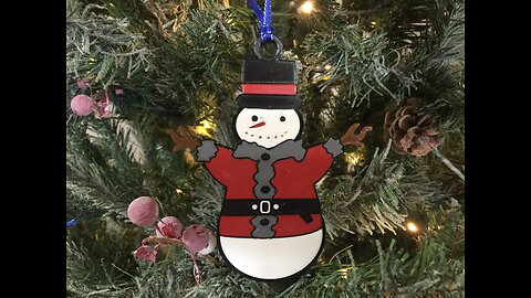 Santa Frosty Ornament