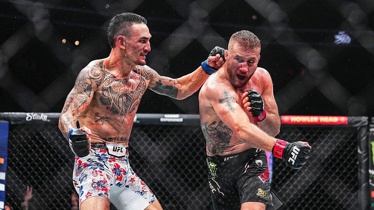 Max Holloway KOs Justin Gaethje to Win the BMF Belt at UFC 300!