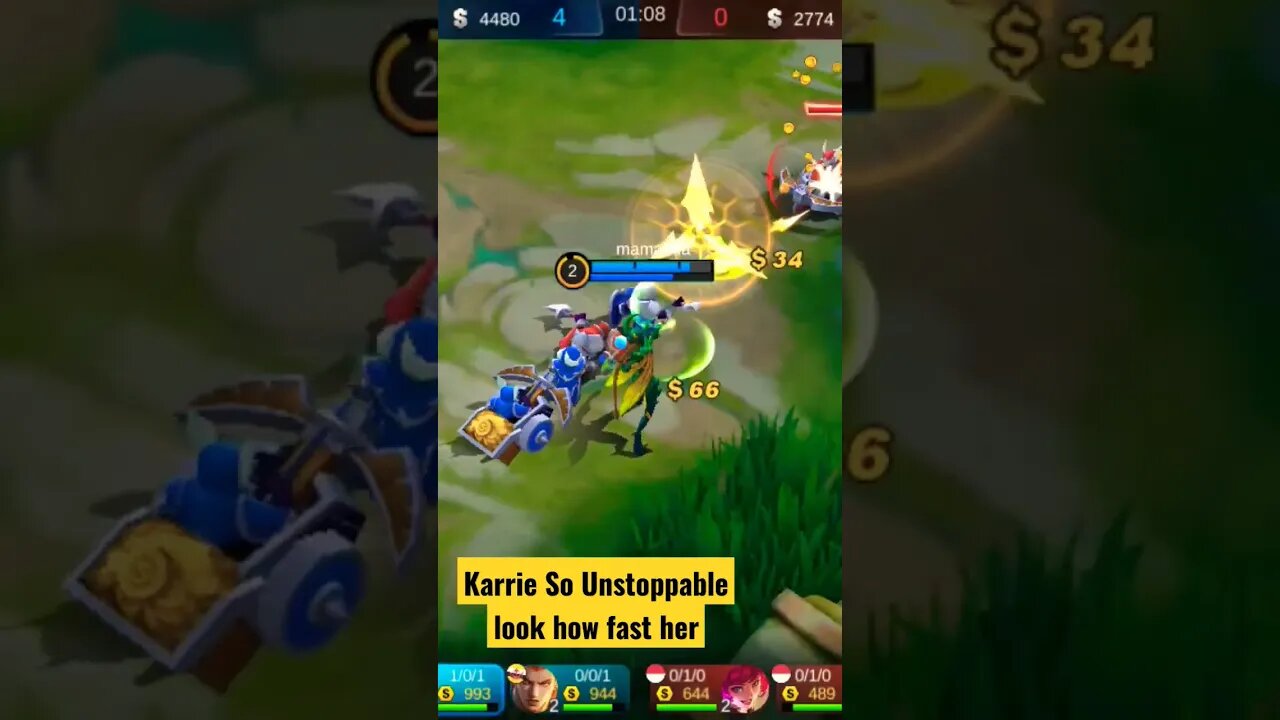 Karrie attack so Unstoppable #razimaruyama #savage #karrie #mobilelegend
