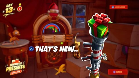 15th 'HIDDEN' PRESENT *OPENED* in Fortnite! (Secret New Year's Gift) - Winterfest