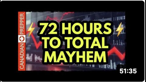 ⚡ALERT! 72 HR ECONOMIC COLLAPSE WHEN THIS HAPPENS, MARKET SHUTDOWN, NO ELECTIONS!