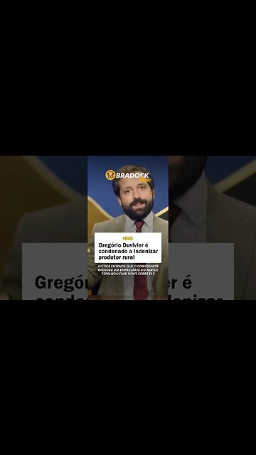 Gregório Duvivier condenado por fake news contra produtor rural